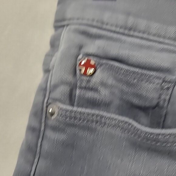 Hudson Women's Nico Mid Rise Super Skinny - Trooper Grey Size 27 - Picture 4 of 15